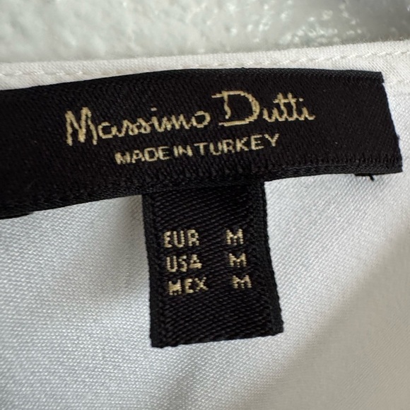 🩵Massimo Dutti Bias Cut Sleeveless Top Size Medium - Picture 6 of 11